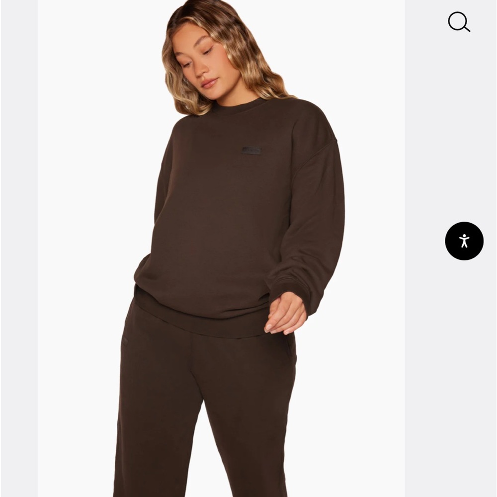 Set Active crewneck Espresso